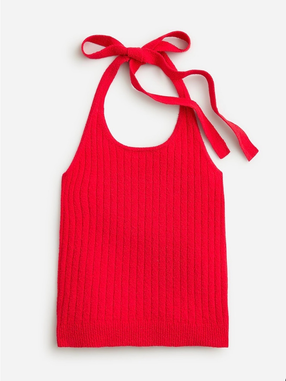 J.Crew Fine bouclé halter-neck top
